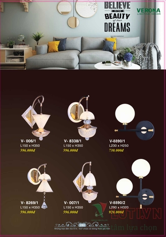 CATALOGUE BẢNG GIÁ ĐÈN LED TRANG TRÍ VERONA 2021 (PHẦN 2)