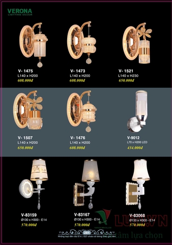 CATALOGUE BẢNG GIÁ ĐÈN LED TRANG TRÍ VERONA 2021 (PHẦN 2)