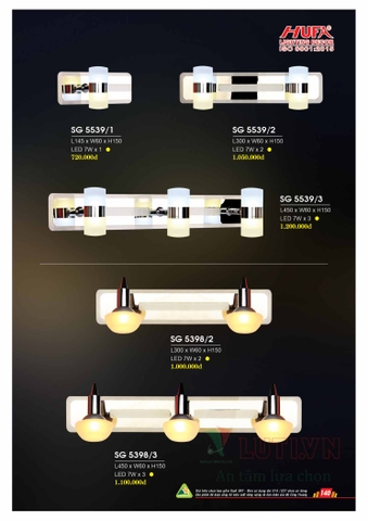 CATALOGUE BẢNG GIÁ ĐÈN LED HUFA NĂM 2021