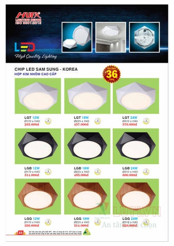 CATALOGUE BẢNG GIÁ ĐÈN LED HUFA NĂM 2021