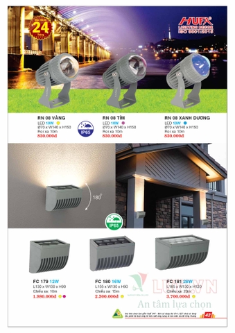 CATALOGUE BẢNG GIÁ ĐÈN LED HUFA NĂM 2021