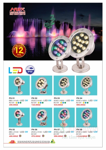 CATALOGUE BẢNG GIÁ ĐÈN LED HUFA NĂM 2021