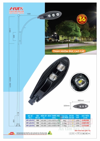 CATALOGUE BẢNG GIÁ ĐÈN LED HUFA NĂM 2021