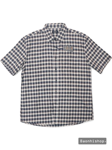 Áo Sơ Mi Nam SAP Plaid Short Sleeve Shirt - SIZE 115-XL