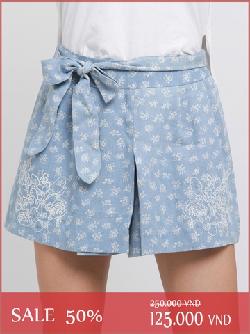 Quần Short Nữ Roem Cotton Printed Shorts - SIZE S