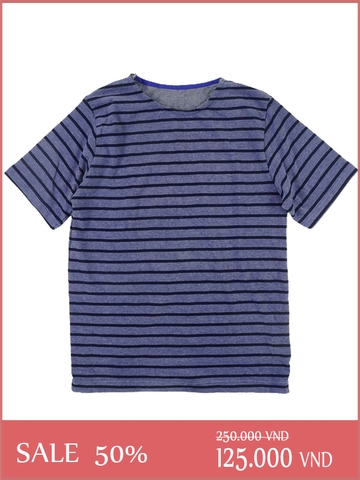 Áo Thun Navy Striped Boat Neck Tee - SIZE S-M