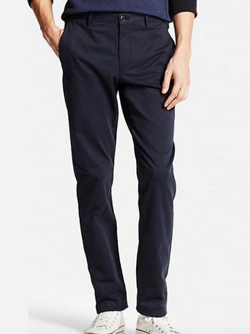 Quần Kaki Nam Slim Fit Chino Flat Front Pants NAVY - SIZE 31