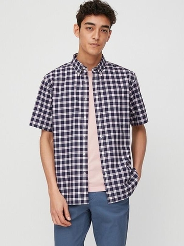 Áo Sơ Mi Nam SAP Plaid Short Sleeve Shirt - SIZE 115-XL