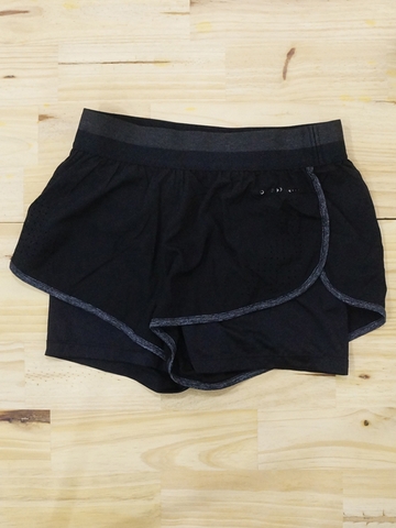 Quần Tập Gym Nữ Oysho Basic 2 In 1 Compression Shorts