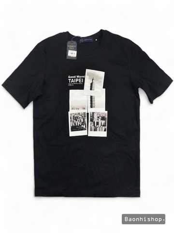 ÁO THUN NAM ANNCLIFF WITH SHORT SLEEVE CITY PRINTED T-SHIRT - SIZE S-M