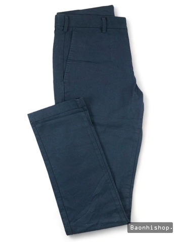 Quần Kaki Nam Slim Fit Chino Flat Front Pants NAVY - SIZE 29-32
