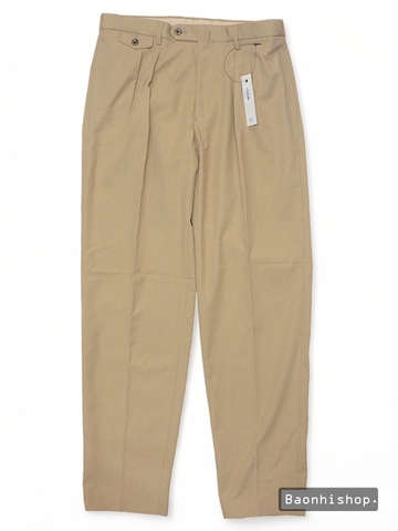 Quần Dài Nam Pleated Wide Fit Pants - SIZE 32