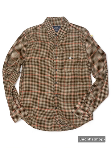 Áo Sơ Mi Nam AE Cotton Plaid Long Sleeve Shirt - SIZE S