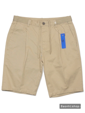 Quần Short Nam EZY Pleat Chino Shorts BEGIE - SIZE S-M