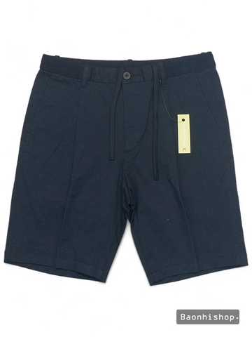 Quần Short Nam EZY Pleat Chino Shorts NAVY- SIZE XS-S-M