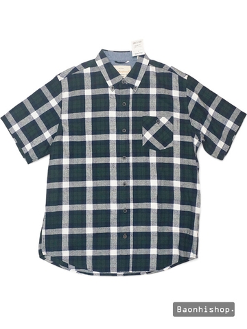 Áo Sơ Mi Nam Weatherproof Vintage Plaid Short Sleeve Shirt - SIZE L-XL