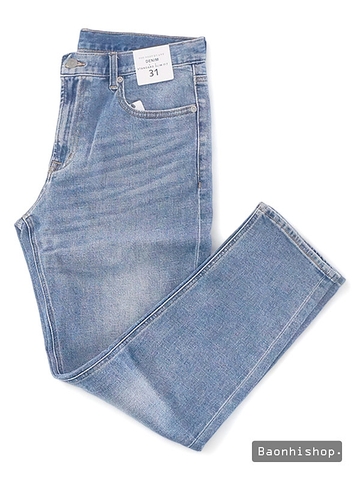 Quần Jeans Nam NEW Standard Slim Fit Denim - SIZE 30-31-34