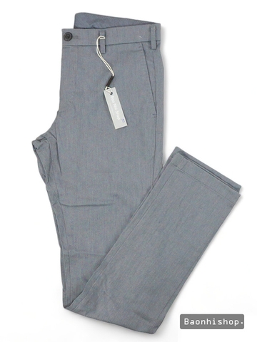 Quần Kaki Nam UNIQLO MEN Slim Fit Chino Flat Front Pants GREY - SIZE 29-30-31-32