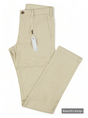 Quần Kaki Nam UNIQLO MEN Slim Fit Chino Flat Front Pants BEIGE - SIZE 29-30-32-34