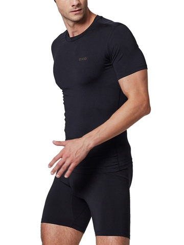 ÁO BÓ CƠ COMBAT EXIO Compression Base Layer Short Sleeve Workout - SIZE L/XL