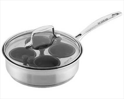 Chảo inox làm bánh Scanpan Impact 20cm 71200000 có nắp