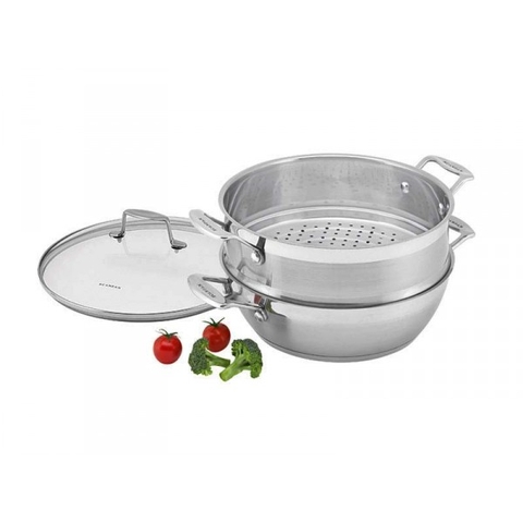 Chảo inox  kèm xửng hấp Scanpan Impact 28cm 71122810