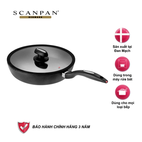 Chảo chống dính Scanpan IQ 28cm 64102800 đăý từ có nắp