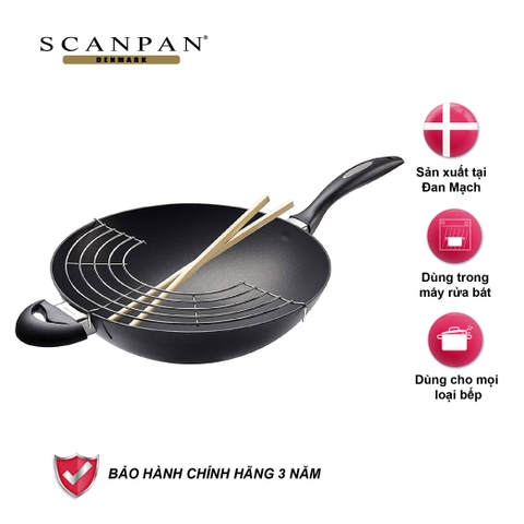 Chảo xào chống dính Scanpan IQ 32cm 64303200 đáy từ