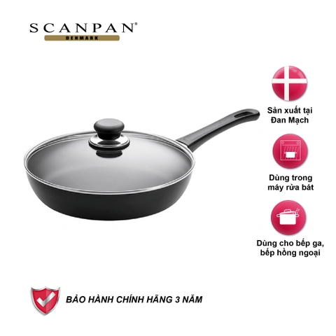 Chảo chống dính Scanpan Classic 24cm 24151204 có nắp