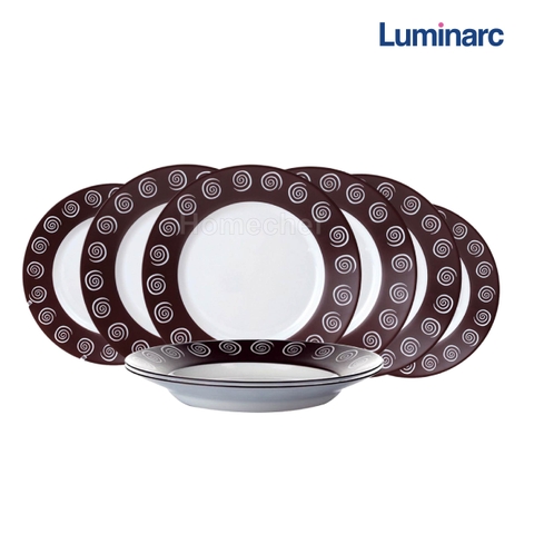 Bộ đĩa Luminarc Siroco Brown 8 chi tiết SR8A