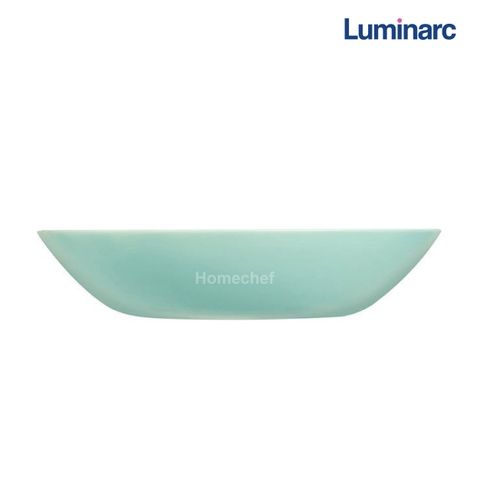 Đĩa (dĩa) sâu lòng Luminarc Diwali Light Turquoise thủy tinh P2019- 20cm