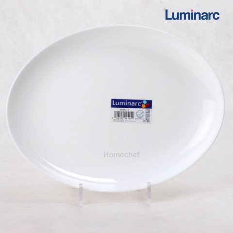 Đĩa (dĩa) bầu dục Luminarc Diwali thủy tinh N3606- 33cm