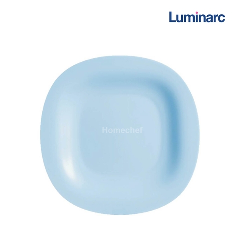 Đĩa (dĩa) nông lòng Luminarc Carine thủy tinh Light Blue P4126- 27cm