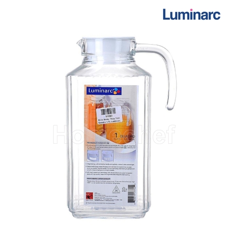 Bình thủy tinh Luminarc Quadro J0056- 1,3L