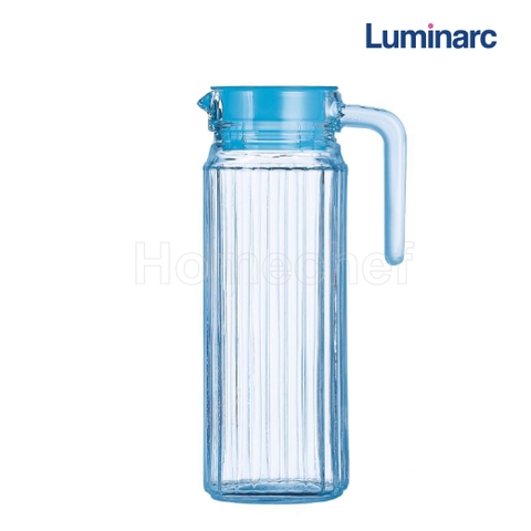 Bình thủy tinh Luminarc Quadro xanh Ice Blue L0531- 1,1L