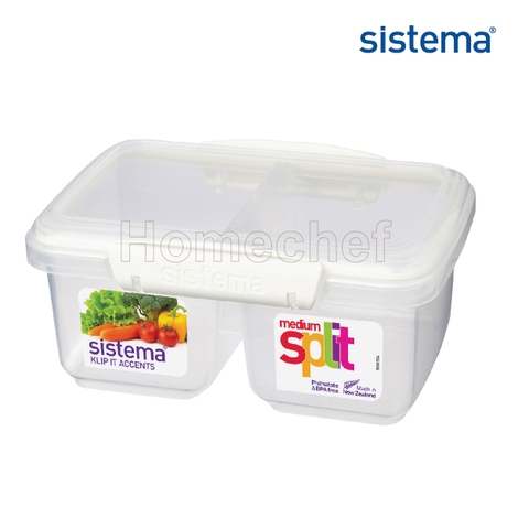 Hộp thực phẩm 2 ngăn Sistema 850ml  61620