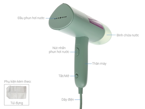 Bàn là, bàn ủi hơi nước cầm tay Philips STH3010/70 1000W