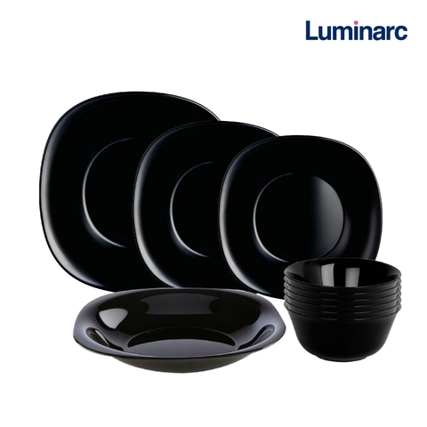 Bộ bát đĩa (tô, chén, dĩa) Luminarc Carine thủy tinh 10 chi tiết CRD10A
