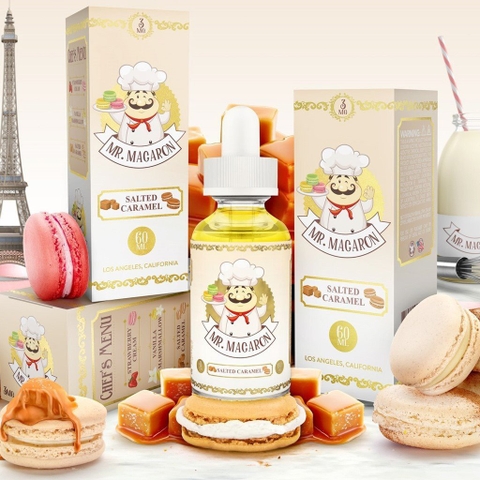 Tinh dầu vape Mr Macaron Salted Caramel