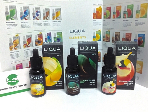 Những hương vị được ưa chuộng của tinh dầu vape Liqua