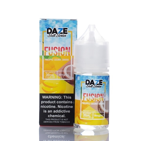 7 Daze Fusion Salt Iced Pineapple Coconut Banana 30ml ( DỨA DỪA CHUỐI )