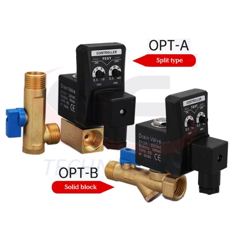 Van xả nước tự động máy nén khí OPT-A OPT-B DN15: Giải pháp xả nước hiệu quả cho hệ thống khí nén