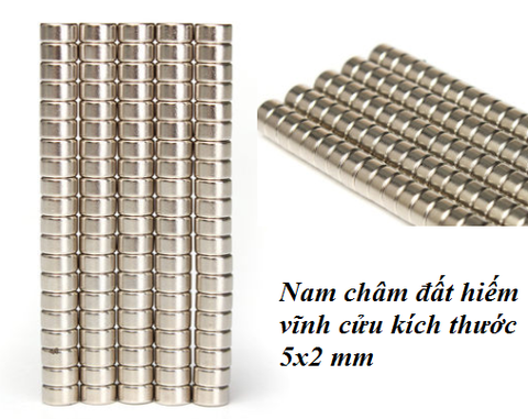 Nam châm tròn, Viên Nam Châm Đất Hiếm 5x2mm 8x2mm 8x5mm 10x2mm 12x4mm 30x5mm