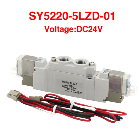 Van điện từ SY5220-5LZD-01 dòng 2 coil điện áp 24V, van định hướng SY5220-5LZD-01