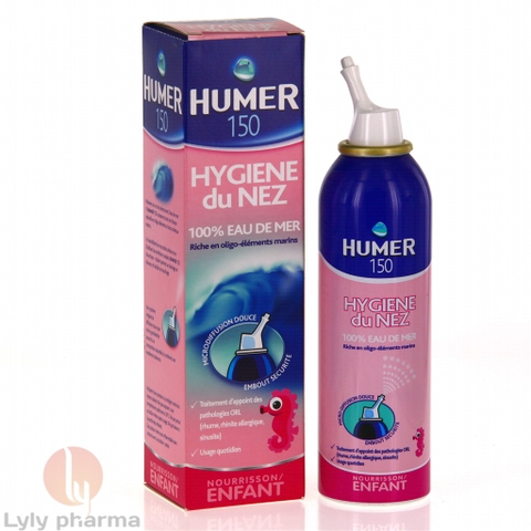 Humer 150 Hygene du NEZ Nuorisson - Enfant - Xịt muối biển hằng ngày