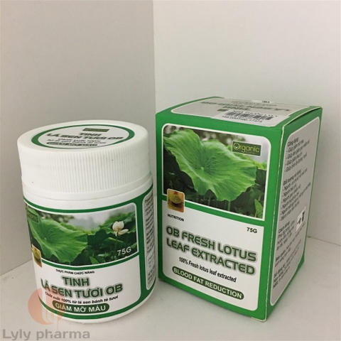 Tinh Lá Sen Tươi OB - Giảm mỡ máu, an thần ngủ