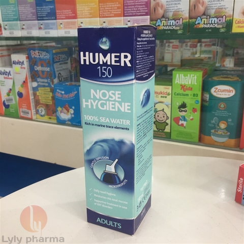 Humer 150 Hygene du NEZ ADULTE - Nước muối khoáng xịt mũi hàng ngày