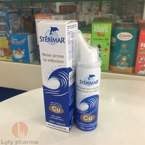 Sterimar Cu Nez aux infections - Dung dịch muối dùng cho mũi bị nhiễm khuẩn