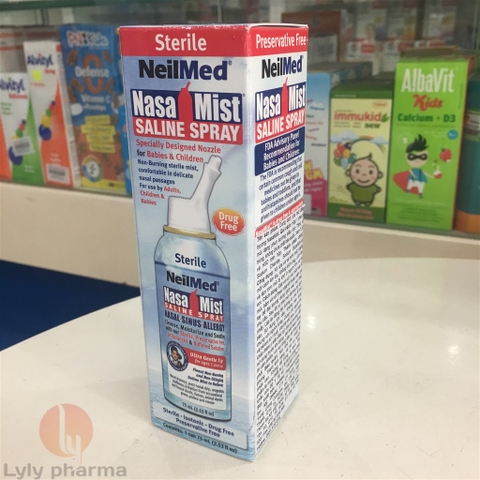 NeilMed NasaMist - Dung dịch xịt rửa mũi đẳng trương
