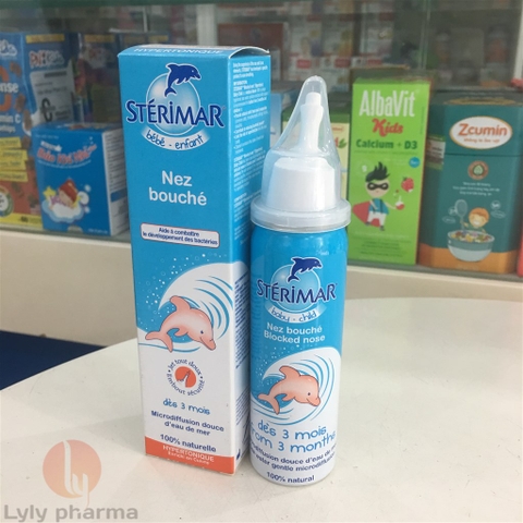 Sterimar Hypertonic Baby - Xịt muối biển Sterimar dùng cho trẻ từ 3 tháng đến 3 tuổi